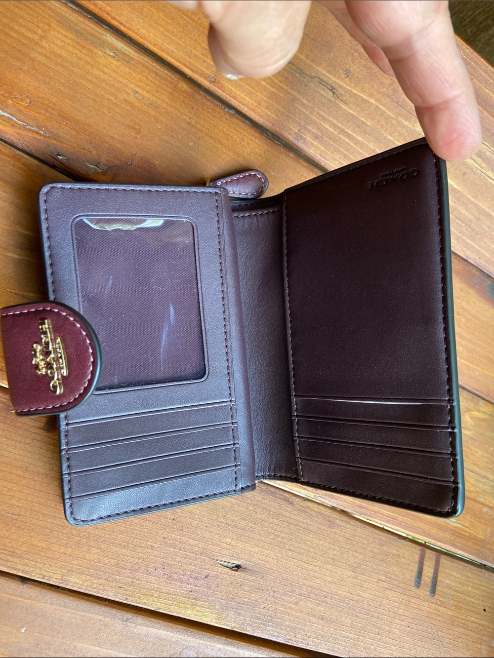 Coach leather wallet - Picture 5 of 6